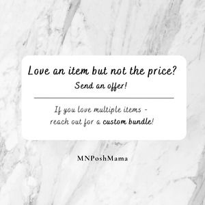 Send an offer if you’re interested in an item!